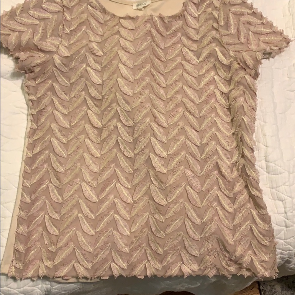 Gold and pink top